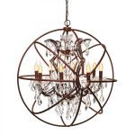 Подвесная люстра LOFT IT Foucaults orb crystal Loft1897/8