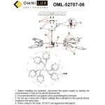 Люстра на штанге Omnilux Vitereta OML-52707-06