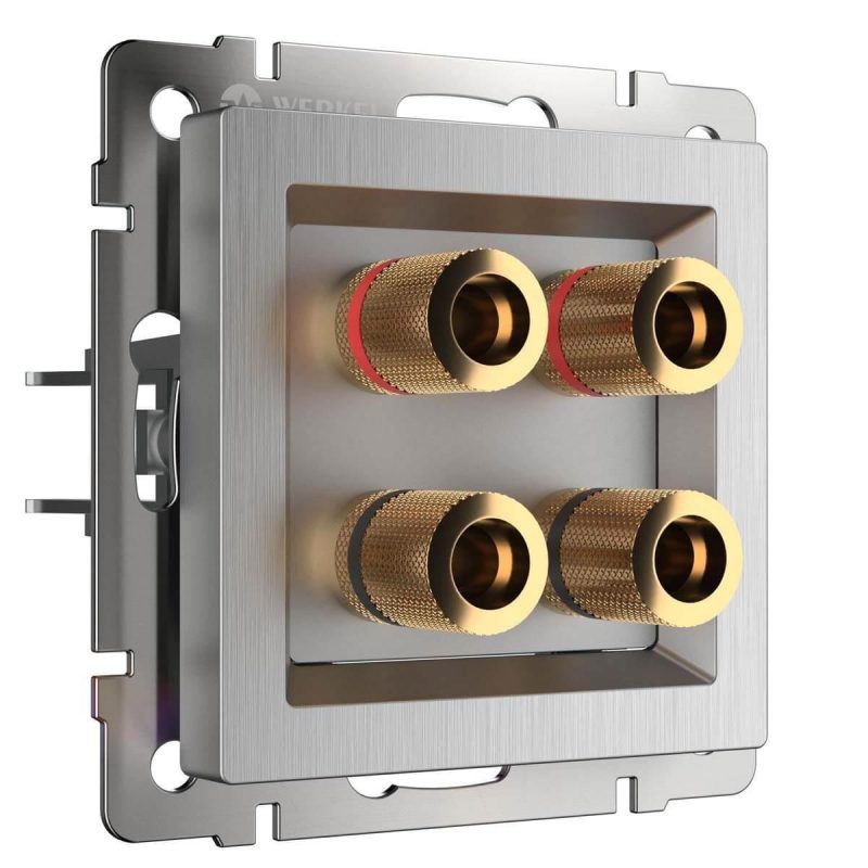Акустическая розетка Werkel cеребряный рифленый W1185009 4690389159916 Акустическая розетка Werkel cеребряный рифленый W1185009 4690389159916