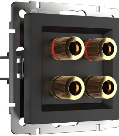 Акустическая розетка Werkel черный матовый W1185008 4690389157059