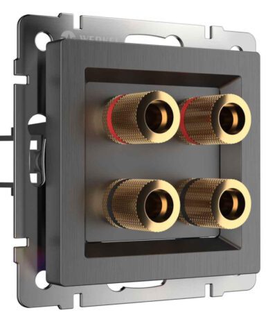 Акустическая розетка Werkel (графит рифленый) W1185004 4690389158698