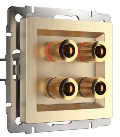 Акустическая розетка Werkel шампань рифленый W1185010 4690389160646