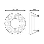 Встраиваемый светильник Gauss Aluminium AL018