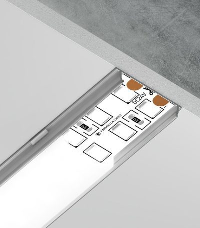 Алюминиевый накладной профиль Ambrella Light Alum Profile GP1500AL