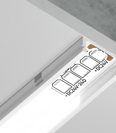 Алюминиевый накладной профиль Ambrella Light Alum Profile GP1700WH