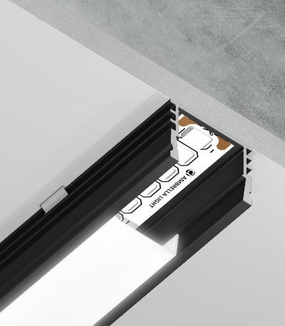 Алюминиевый накладной профиль Ambrella Light Alum Profile GP1750BK