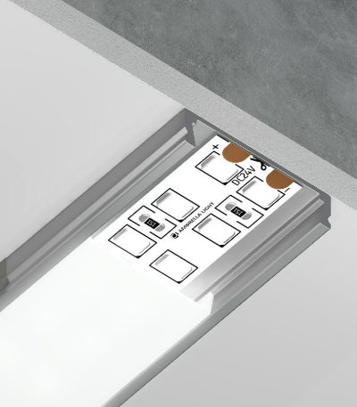 Алюминиевый накладной профиль Ambrella Light Alum Profile GP1800AL