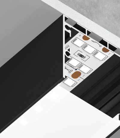 Алюминиевый профиль Ambrella Light Profile System GP2550BK