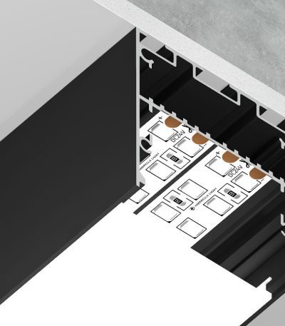 Алюминиевый профиль Ambrella Light Profile System GP3050BK