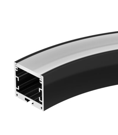 Алюминиевый профиль Arlight SL-ARC-3535-D320-A90 Black (дуга 1 из 4) 032676