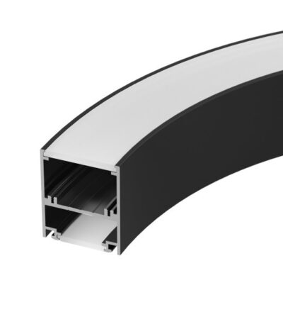 Алюминиевый профиль Arlight SL-ARC-5060-D1500-A45 Black (дуга 1 из 8) 029269