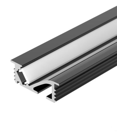 Алюминиевый профиль Arlight SL-BEVEL-W21-F-2000 ANOD BLACK 048997