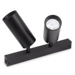 Трековый однофазный светильник AM Group AM528 BK-220V-2X10W SMART