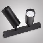 Трековый однофазный светильник AM Group AM528 BK-220V-2X10W SMART