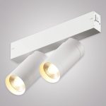 Трековый однофазный светильник AM Group AM528 WH-220V-2X10W SMART