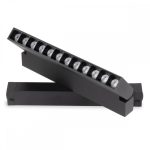 Трековый однофазный светильник AM Group Plain Opal AM591 9W 3000K BK