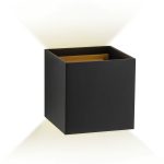 Настенный светильник AM Group AM112-2X5W-BK+GD