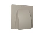 Лицевая панель Alfa (Серо-бежевый матовый) для вывода кабеля Quant Ambrella Volt AP3758
