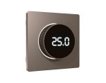 Лицевая панель Alfa (Темная бронза матовый) для терморегулятора теплого пола с цифровым дисплеем Quant Ambrella Volt AP6358