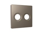 Лицевая панель Alfa (Темная бронза матовый) для TV двойной розетки Quant Ambrella Volt AP6433