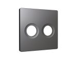 Лицевая панель Alfa (Антрацит серый) для TV двойной розетки Quant Ambrella Volt AP6633