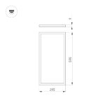 Светодиодная панель Arlight DL-INTENSO-S300x600-28W Day4000 (WH, 120 deg, CRI90, 230V) 043553
