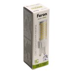 Лампа светодиодная диммируемая Feron LB-438 G9 10W 4000K 51742