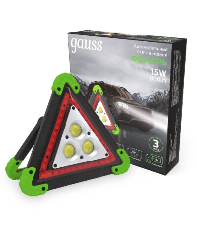 Автомобильный светодиодный фонарь Gauss аккумуляторный 180х200 800 лм GF802