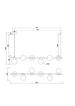 Подвесной светильник Freya Gatsby FR5232PL-06B