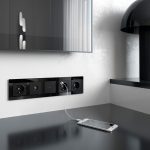 Розетка Werkel с заземлением, шторками и USBх2 черный матовый W1171508 4690389156915