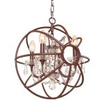 Подвесная люстра LOFT IT Foucaults orb crystal Loft1897/4