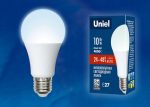 Лампа светодиодная (UL-00002381) Uniel E27 10W 4000K матовая LED-A60-10W/NW/E27/FR/12-24V PLO55WH