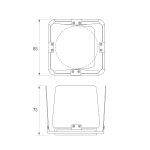 Шторки кашетирующие Arlight LGD-ARTIFACT-BARNDOOR-R65 (WH) (Металл) 057161