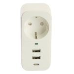 Сетевой фильтр 1-местный с/з Stekker Nova HM81-11-1 50142