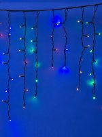 Уличная светодиодная гирлянда Uniel бахрома (UL-00003933) разноцветный ULD-B3010-200/TBK Multi IP67