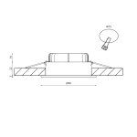 Встраиваемый светильник DesignLed FA-NIA-179712EA-WH-WW 003551