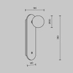 Настенный светильник Modestyle MS.203.380 GD