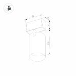 Трековый магнитный светильник Arlight MAG-SPOT-45-R85-12W Day4000 (BK, 36 deg, 24V, DALI) 046592