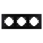 Рамка на 3 поста пластиковая Arlight FRM-PERIO-PL-3-BK 049755