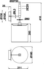 Бра Maytoni Torony MOD066WL-01CH