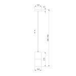 Подвесной светильник Eurosvet Hosk 50233/1 серебро