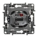 Выключатель кнопочный одноклавишный Legrand Etika 6A 250V белый 672214