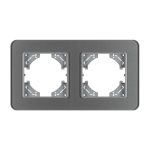 Рамка на 2 поста стеклянная Arlight FRM-OMALI-SFGS-2-GR 049710