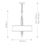 Подвесная люстра Hinkley Spyre HK-SPYRE6P-MMB