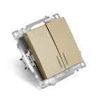 Выключатель 2-клавишный Stekker Катрин GLS10-7102-08 49217