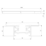 Встраиваемый однофазный шинопровод Elektrostandard Track Rail WH Recessed 4690389178511