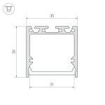 Профиль Arlight SL-LINE-3535-2000 ANOD 019306