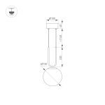 Подвесной светильник Arlight SP-Beads-Hang-U-R130-10W Warm3000 036528