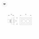 Встраиваемый светильник Arlight MS-Orient-Built-Turn-TC-S67x90-5W Warm3000 034876