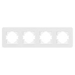 Рамка на 4 поста стеклянная Arlight FRM-OMALI-SFGS-4-WH 049716